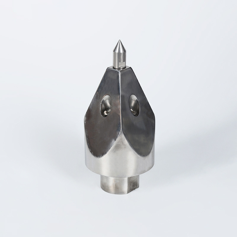 Rengjøring av høyt trykk og ublokkerende roterende dyse