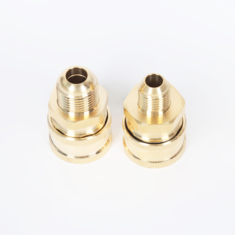 Høytrykk bilvaskemaskinrensemaskin kobber 3/8 rask plugg