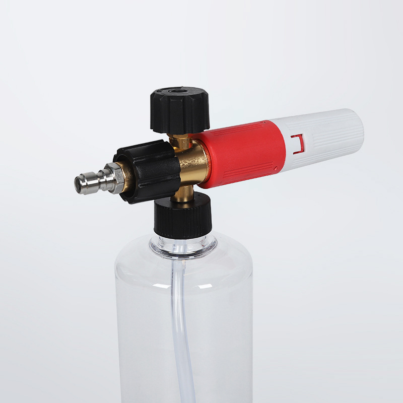 Høytrykk hurtig-plugg gjennomsiktig sektorformet PA-bilvask skumpotte